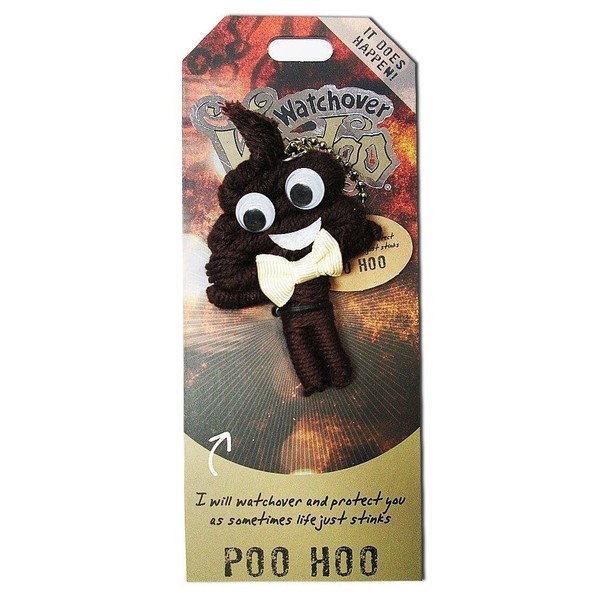 Watchover Voodoo - String Voodoo Doll Keychain – Novelty Voodoo Doll for Bag, Luggage or Car Mirror - Poo Hoo Voodoo Keychain, 5 inches