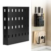 Black Wall Hanging 304 Stainless Steel Knife Stand Storage Rack