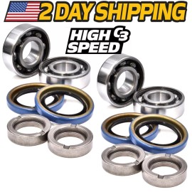 For John Deere (2 Kits) Spindle Bearing Rebuild John Deere 44" 48" 54" Deck 325 335 345 355