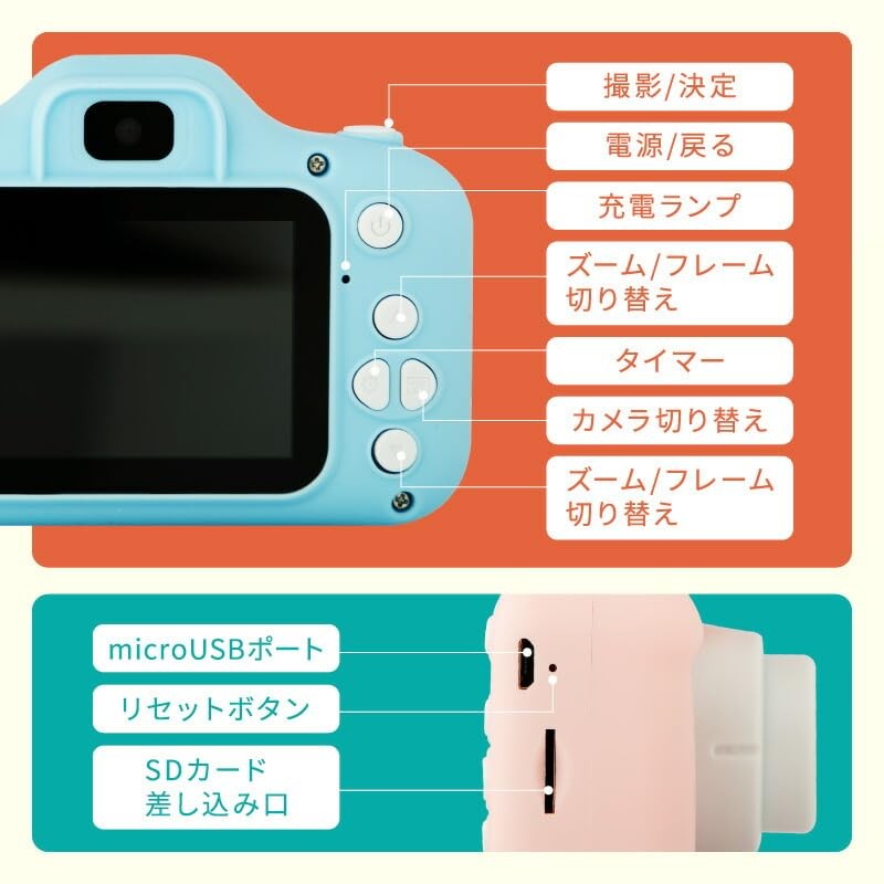 Hobinavi Kids Camera (No Cover) Camera, Digital Camera, 48 Megapixel