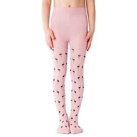 NOQ Children's Thin Tights with Beautiful Print Girls Patterned 40 Denier School Dance Ceremony Casual, Figo Cotton Candy