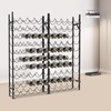 10 Tier Wine Rack, Stackable Freestanding Floor Mount Wine Holder