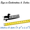 Dachshund on Board Fun Waterproof Sticker - Long Lasting -