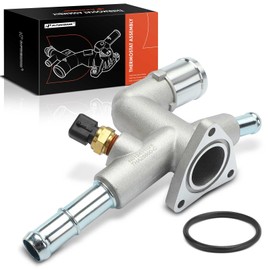 A-Premium Engine Coolant Thermostat Housing Assembly with Sensor Compatible with Kia Soul 2020-2021, Seltos 2021, 2.0L, Replaces for 256002E100