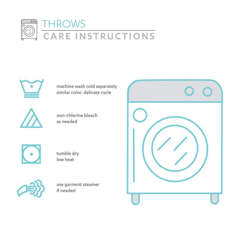 Lush Decor Boho Chevron Reversible Cotton Throw Blanket Single 50"