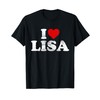 I Love Lisa Heart T-Shirt