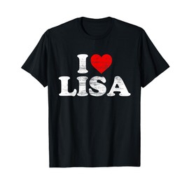 I Love Lisa Heart T-Shirt