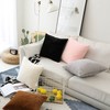 Home Brilliant Set of 2 Plush Cushion Covers Square Large
