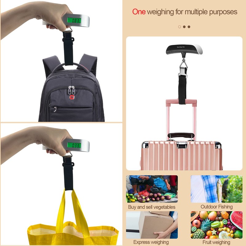 Nutabevr Digital Suitcase Scale, 50 kg / 110 lb Electronic
