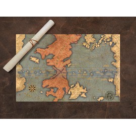 One Piece World Cloth Map Scroll
