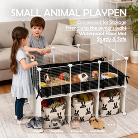 MEEXPAWS Guinea Pig Cages Small Animal Playpen Large 42" L x 28" W x 28" H