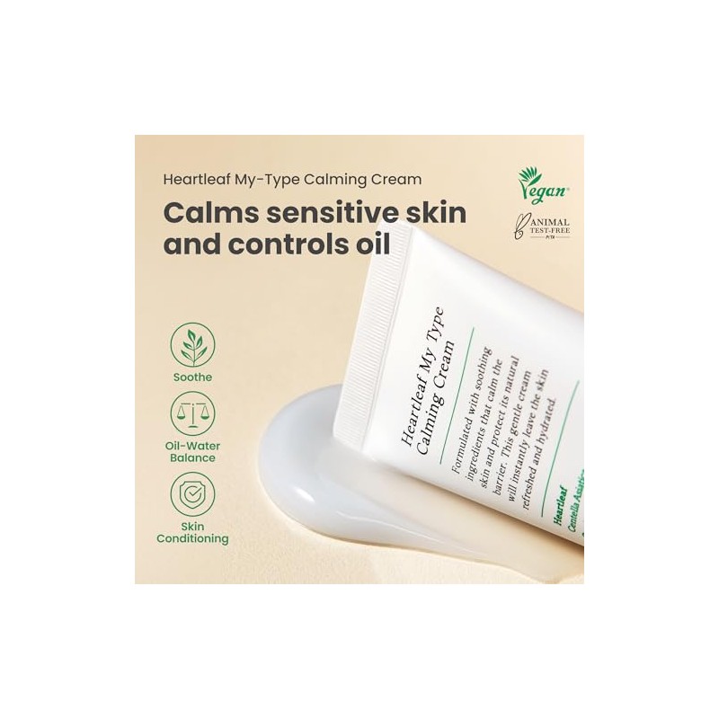 AXIS-Y - Heartleaf My Type Calming Cream - Hidratante en
