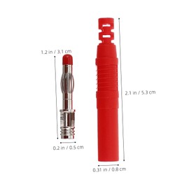 GRIRIW Metal Banana Plugs 4mm Safety Copper Banana Plugs Connector Speaker Wire