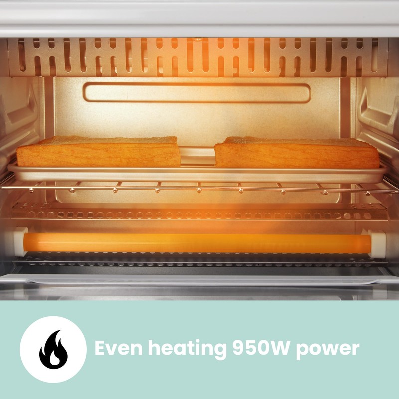 COMFEE' Countertop Oven, Small Toaster Oven Combo 4 slice, Mini