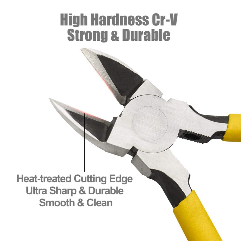 DOWELL Micro Wire Cutter Diagonal Flush Cutters 6 Inch Precision