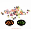 MUUNN 50pcs Tungsten Slotted Beads for Fly Tying,12 Colors/13 Sizes