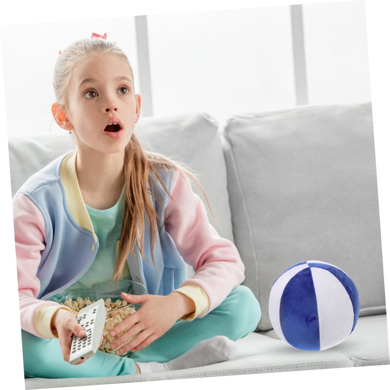 CORHAD Plush Basketball Pillow Fluffy Soft Stuffed Basketballs for Blue