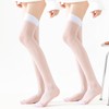 Senteria Knee High Socks, Lace, Long Stockings, Compression Socks, Black,