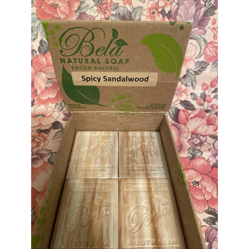 Bela Sandalwood Parfum Natural Organic Plant-Based Bar Soap Made In