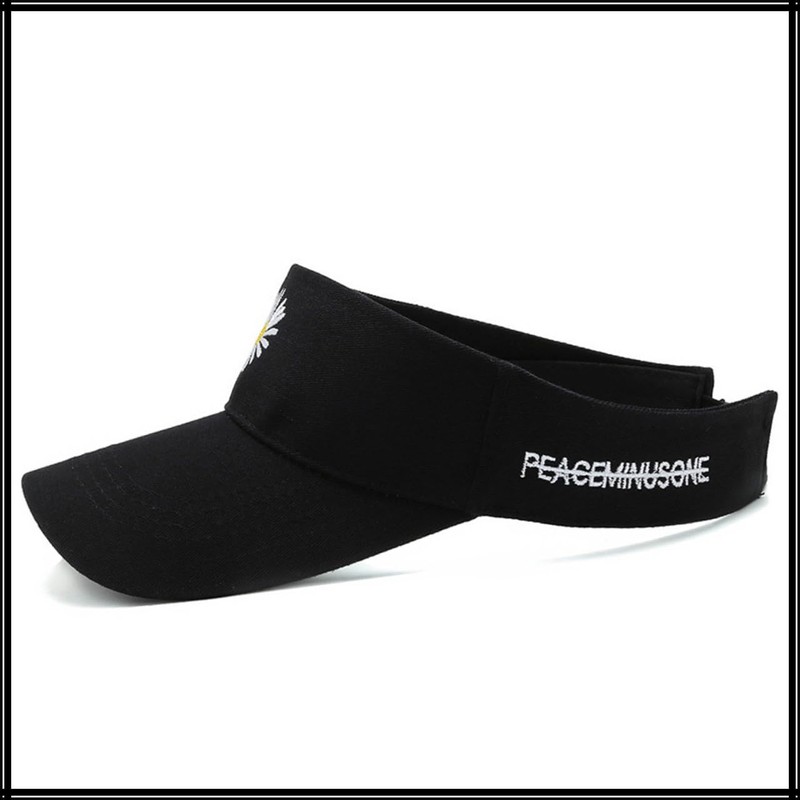 [ホワイトファング] サンバイザー 花刺繍 トレンド 帽子 サマーキャップ UVカット かわいい レディース CZA048(イエロー)