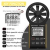 HVAC Anemometer Waterproof Rechargeable Anemometer with Touch-Screen, CFM Meter 0-999900