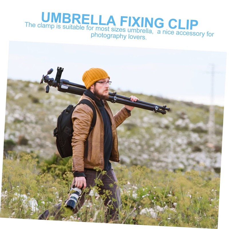 jojofuny 2pcs Tripod Umbrella Holder Clip for Photography Umbrella Bracket