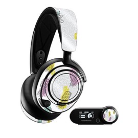 MightySkins Glossy Glitter Skin Compatible with SteelSeries Arctis Nova Pro - Funky Pineapples | Protective, Durable High-Gloss Glitter Finish | Easy to Apply and Change Styles | Made in The USA