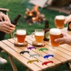 ZHANGBY 50 Pack Metal Bottle Opener Keychain Bulk, Portable Beer