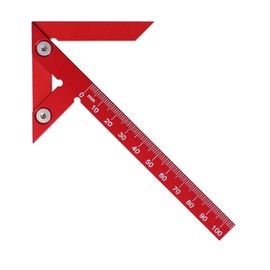 Measuring Tool Carpenter's Ruler, 45° 90° Line Ruler Made of Aluminium Alloy, Aluminium Alloy Centring Gauge, Centre Finder, Centre Gauge, Suitable for Woodworking Measurement, Drawing, Measuring