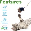Kat Fly 3 Inch Handmade Cat Toy Teaser Wand Refill