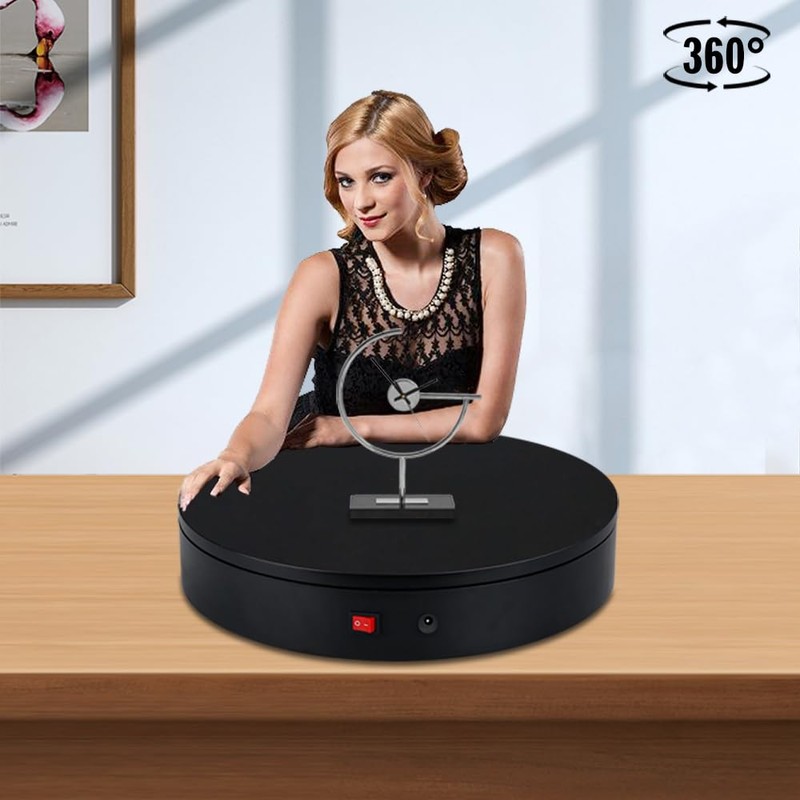 32cm Rotating Platform, 88-300lbs Capacity Motorized Electric Turntable, Heavy Duty