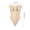 DONGKER Wall Mount Sword Plaque,Adjustable Wooden Sword Stand w/ Hooks&