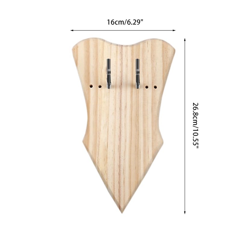 DONGKER Wall Mount Sword Plaque,Adjustable Wooden Sword Stand w/ Hooks&