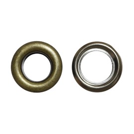 KIYOHARA SUN11-198 Single Sided Grommets, Set of 10, #23, Inner Diameter 0.3 inches (8 mm), Antique Gold