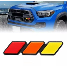 Unbranded Tri-color Grille Badge Emblem for Toyota Tacoma 4 Runner Tundra Sequoia Rav4