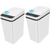 2 Pack Bathroom Trash can,Smart Touchless Trash Can,Automatic Motion Sensor