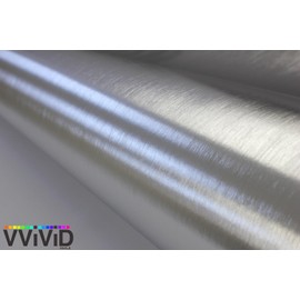 VViViD+ Brushed Chrome Air-Release Vinyl Adhesive Tape Roll 1/2” x 25ft