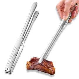 1 Stück Edelstahl Professionelle Kochzange, Grillzange, Servierzange, Fleischzange, Salatzange, Gebäckzange, Lebensmittelqualität, geeignet für Kochen,Grill,Salat,Buffet,Servieren Kuchen,Pasta(23.6cm)