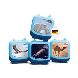 Tonies Clever Tonie Set of 4 Animal! Extreme, Knowledge Radio Play for Children from 5 Years, Playing Time Approx. 120 Minutes