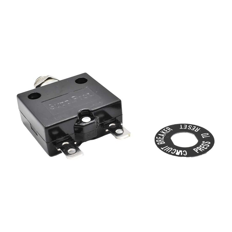 Superior Electric SE17OLS 17 Amps Push-Button Circuit Breaker, Thermal Overload