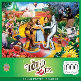 MasterPieces Wizard of Oz Jigsaw Puzzle - 1000 Piece Puzzle for Adults - Beyond The Rainbow - 19.25"x26.75" - Vibrant Design, Problem Solving Skills