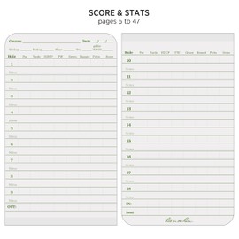 Rite in the Rain All Weather Golf Notebook, 3.5" x 6", Green Field Flex, Club Yardage Book & Hole Notes (No. 4)