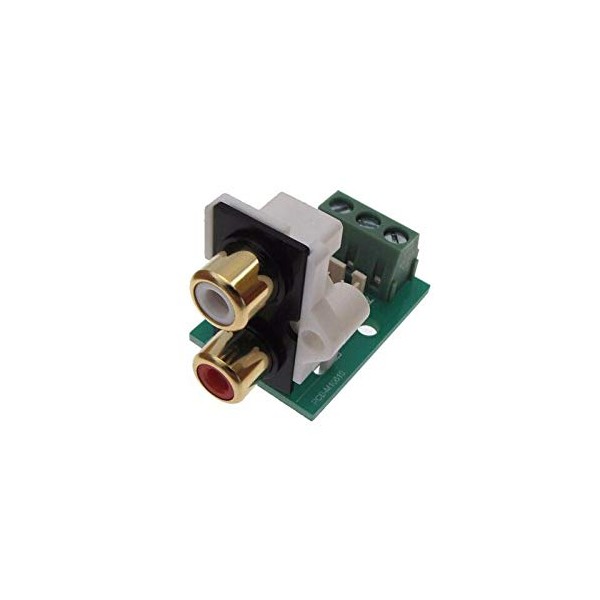 RCA Connector Audio Breakout Board Stereo Screw Terminals