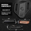 Red Scorpion Handmade Leather Knife Sheath for Belt - EDC