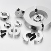 sourcing map 8 Pcs Double Split Shaft Collar, 25mm Bore