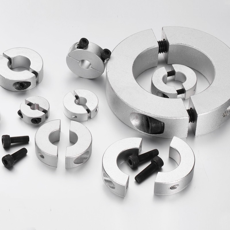 sourcing map 8 Pcs Double Split Shaft Collar, 25mm Bore