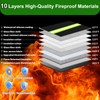 WJTZDZ Upgraded Fireproof Money Bag, 10 Layers of Heat Insulated