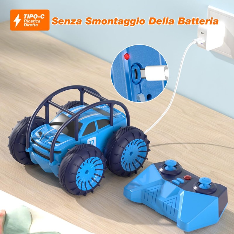MaxTronic Auto telecomandate a ricarica diretta veloce, auto acrobatica impermeabile