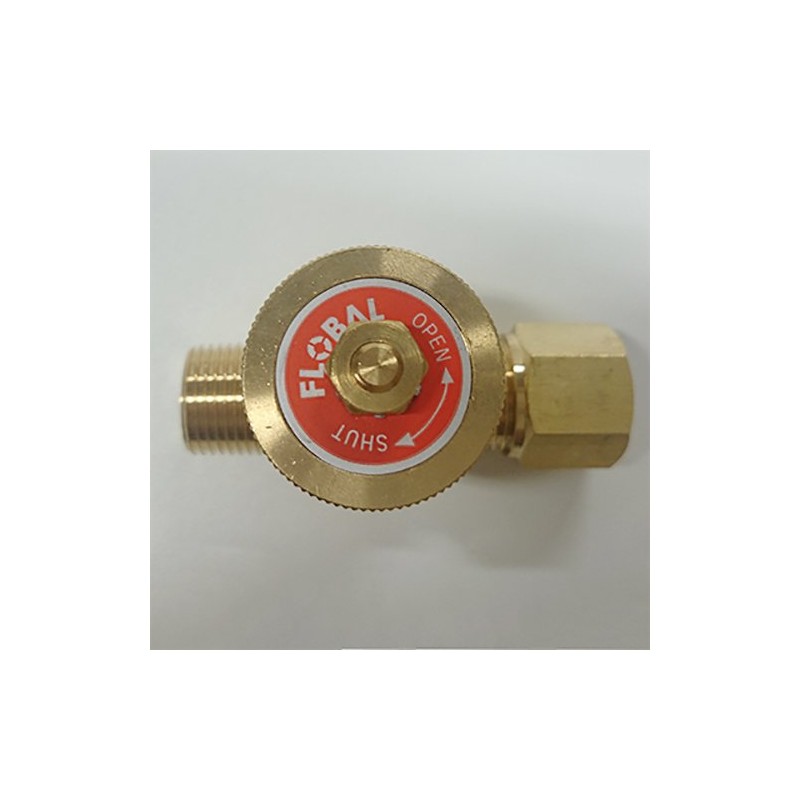Flowbal Brass Single Mouth Ring Needle Valve MVRS-0310 3/8x10
