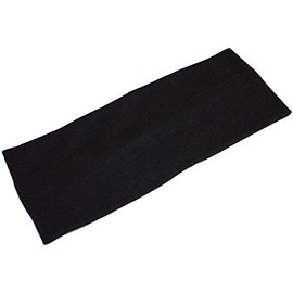 Mytoptrendz® 8cm Wide Headband Soft Fabric Stretchy Kylie Hairband Bandeau Plain For Women Men (Black -8cm)